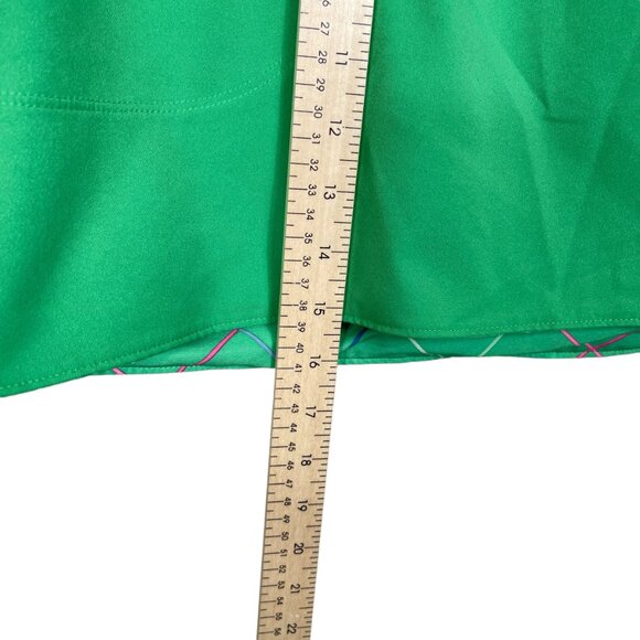 Nike Golf Reversible Skirt Womens 4 Green Plaid Shell Lightweight Preppy Active - Picture 15 of 16